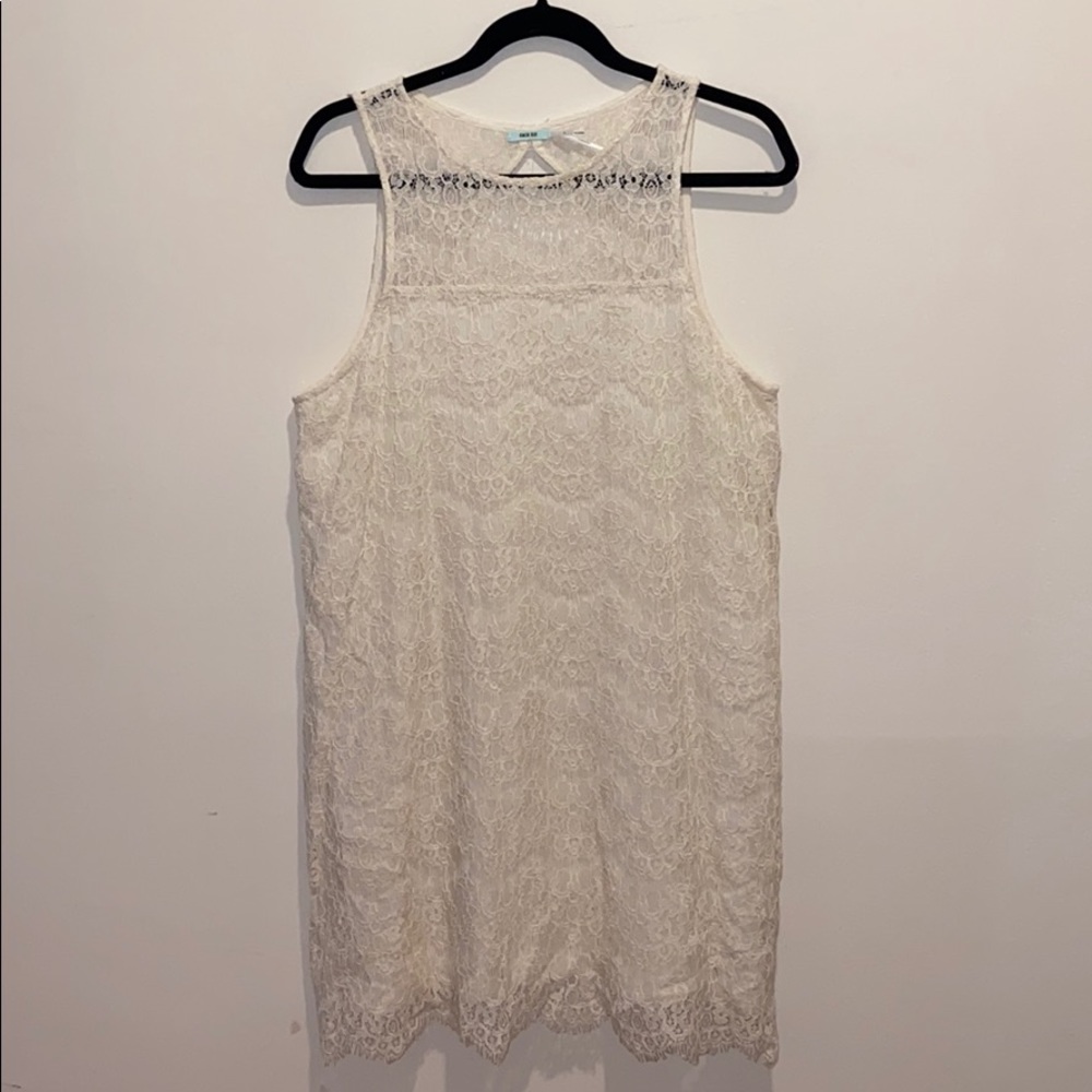 Beautiful Lacey Cream Cut-out Dress
